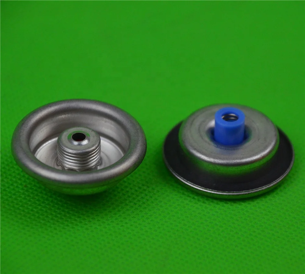 Aerosol refrigerant screw gas valve with thread for R134a R290 R600a