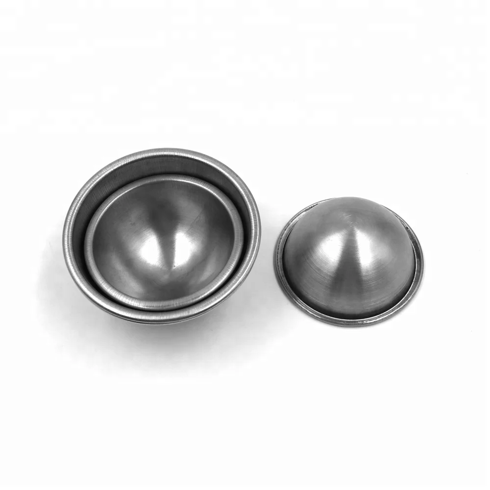Safety food grade custom-made round shape stainless steel mold for bath bomb