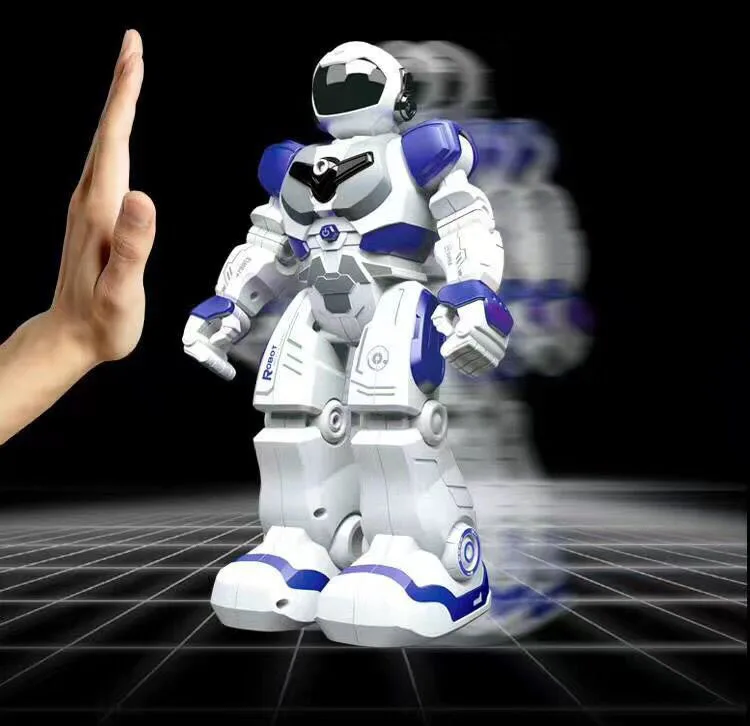 Newest smart humanoid robot, air gesture control robot
