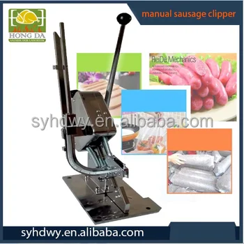 Manual U shape sausage casing clipper clipping linking machine for sale