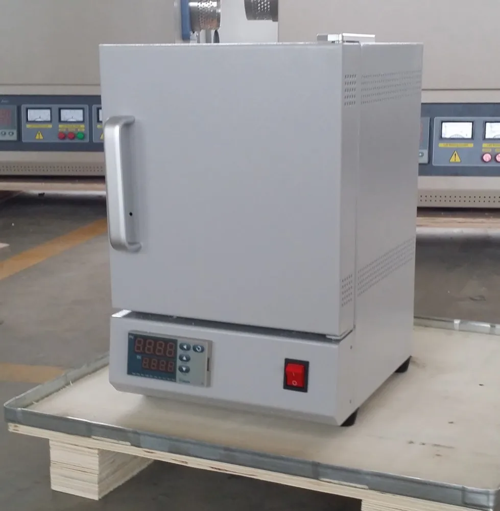 UL стандарт 1700C Мини ящик муфельная печь с plc программируемый контроллер --