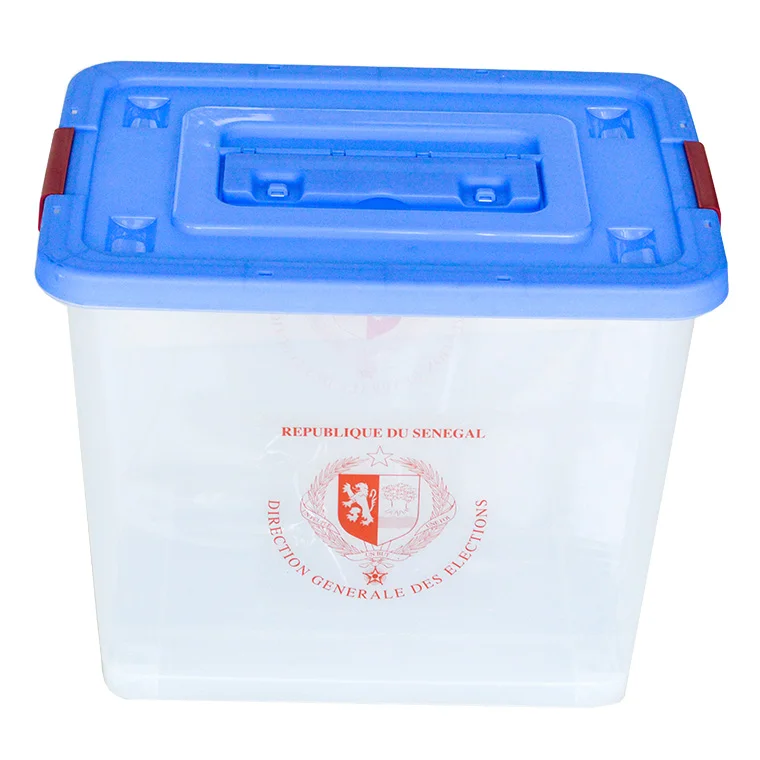 65L Election Transparent Plastic Ballot Voting Box Factory Elect Products Election Material