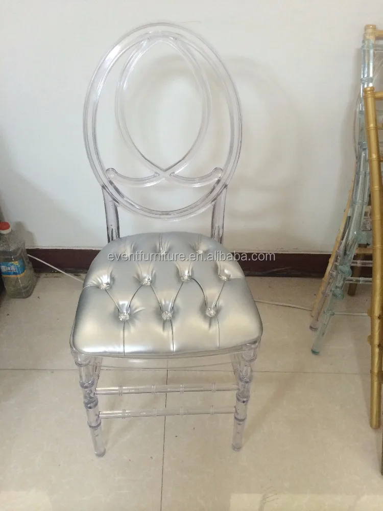 Qingdao Eventfur Wholesale cheap transparent polycarbonate stacking clear acrylic chair