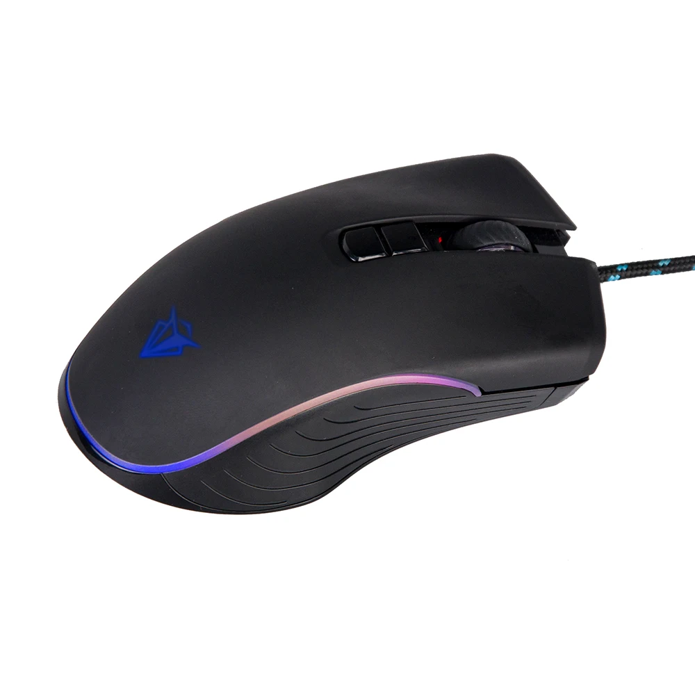 Компьютерная периферическая игровая мышь 7D RGB с регулируемым DPI для геймера