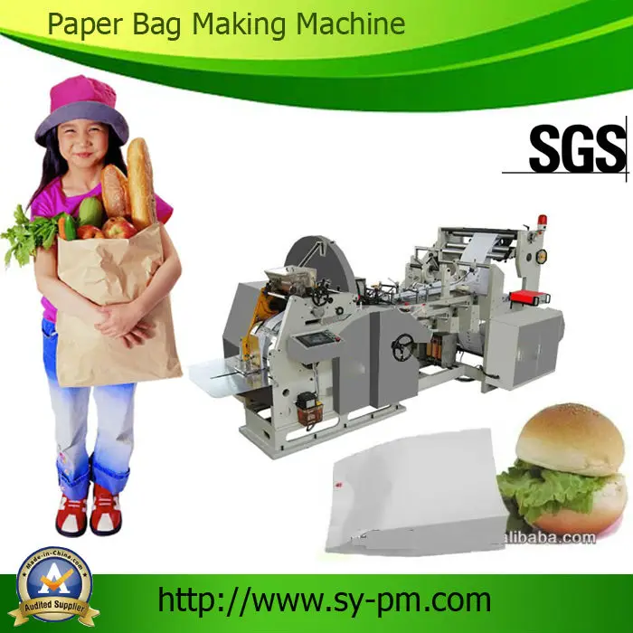 Автоматическая высокоскоростная квадратное дно бумажный мешок делая машину