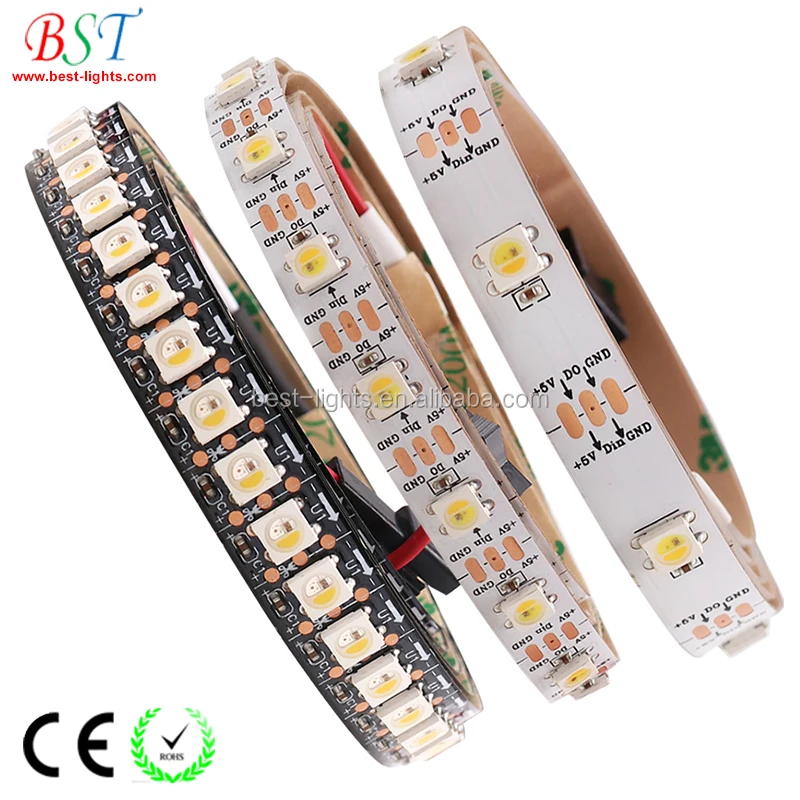 144 led SK6812 IC rgbw 5v dmx flex led pixel strip SMD5050 addressable led light strip