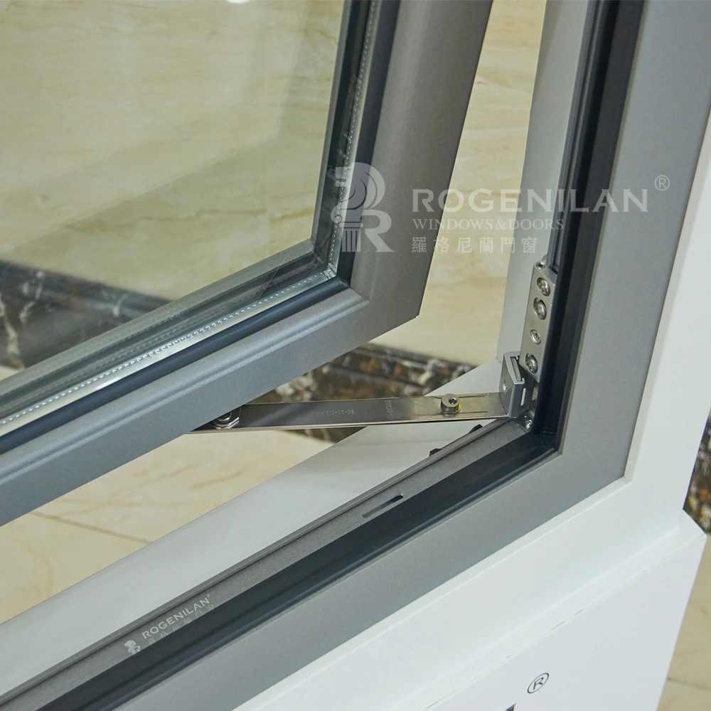 ROGENILAN 568 series china factory Europe style aluminum windows and doors