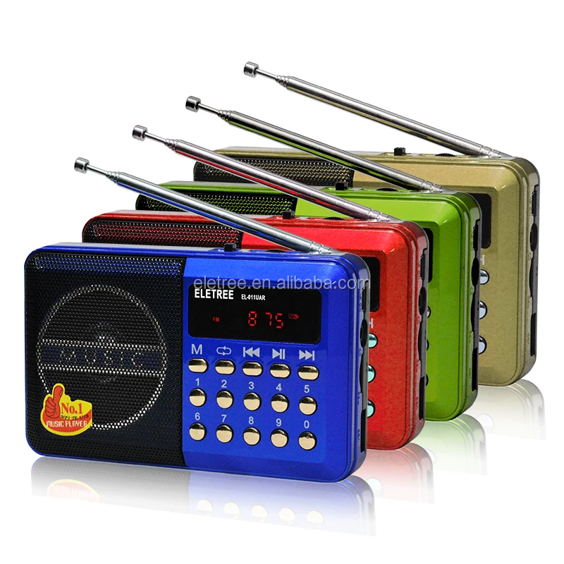 ELETREE EL-011 mini pocket digital fm radio с usb и tf card