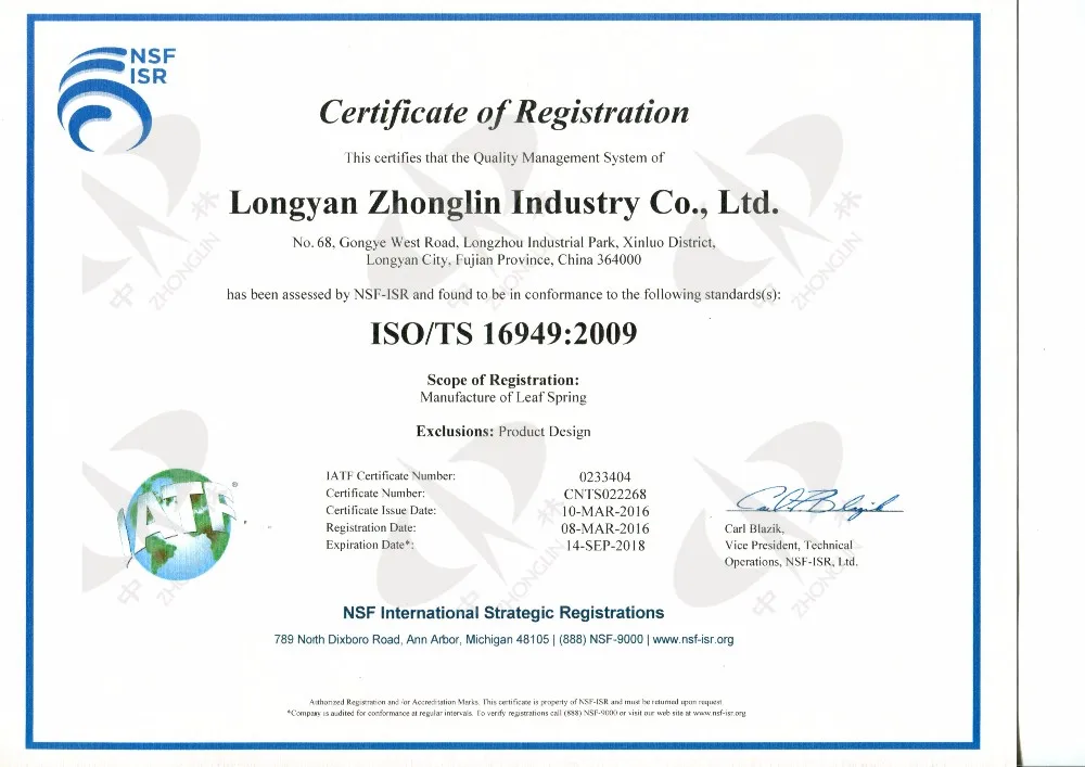 TRA2727 for American Trailers; Leaf Spring for Trailers