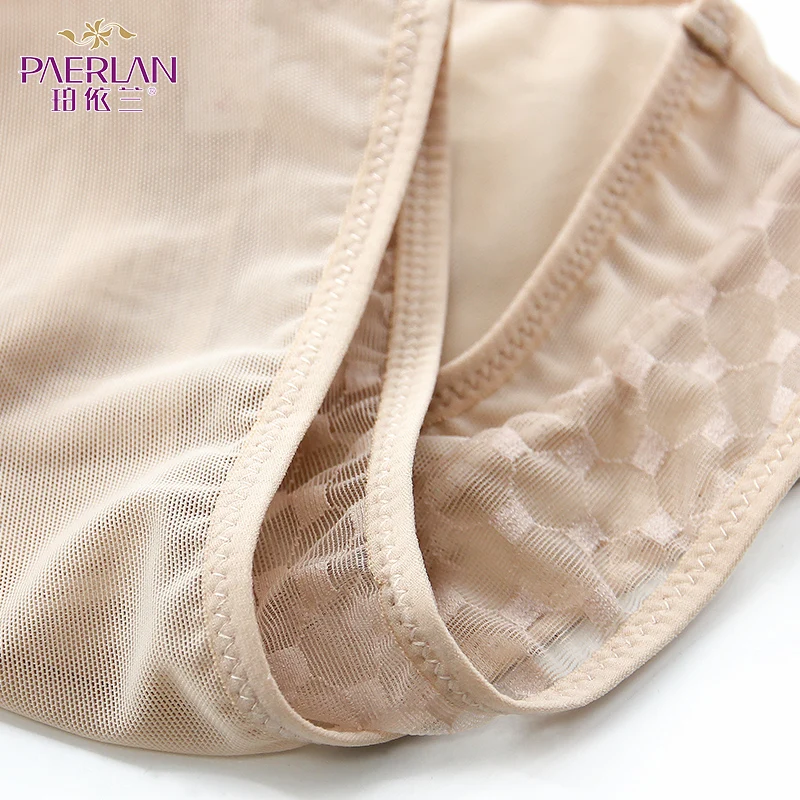 Plaid pretty sexy mature women lace mesh panties