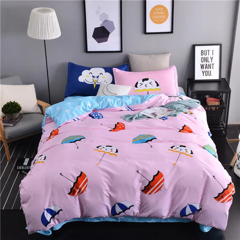 
Quilted Sheet Wholesale Cheap American Turkish Style Kids Custom 100 % Polyester Fabric Linen Bedspread , Duvet Cover Set 