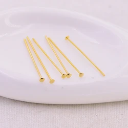 Изготовление серег Аксессуары 23 мм Золотая круглая шпилька