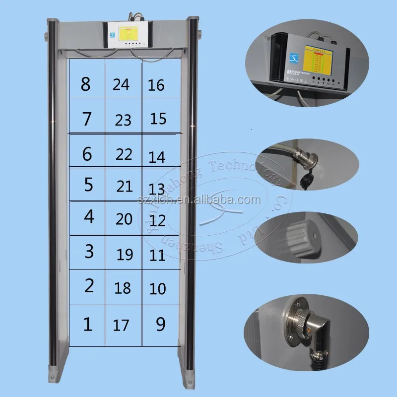 33 arched metal detector walkthrough detector sale for enterprise, bank, factory