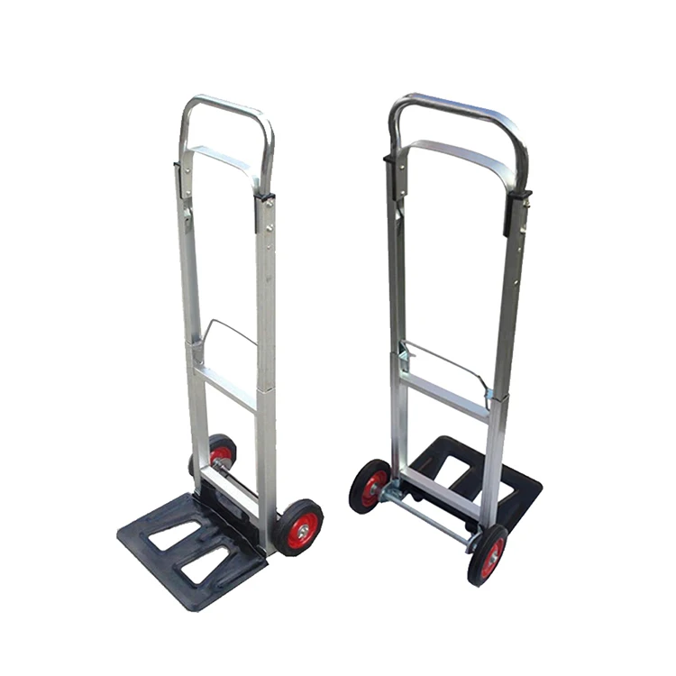 Heavy duty stainless steel materials platform structure hand trolley