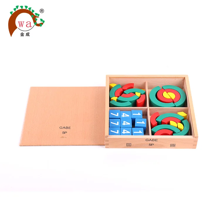 
Wooden Froebel Kindergarten Gift Gabe 5p Figures And Curvilinear Gifts 