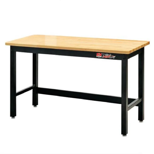 High Quality Luxurious Rubber Wood Work Table Office Desk Garage Workbench