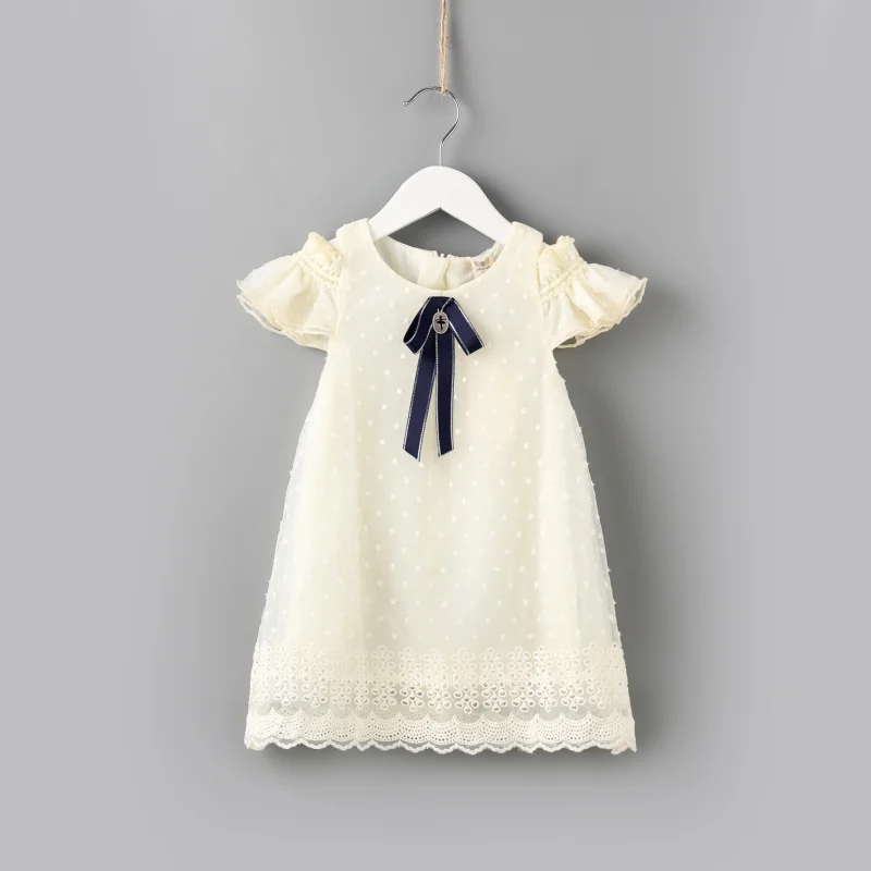 OEM service ONLY  baby Clothing short sleeve summer KIDS girls long dresses girls party clothes