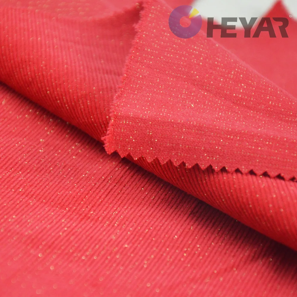 16 Wale Cotton Lurex Corduroy Fabric