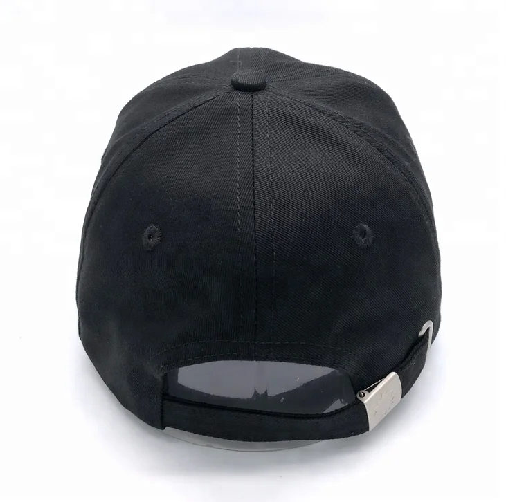 unique custom black hook loop applique patch baseball unstructured hat