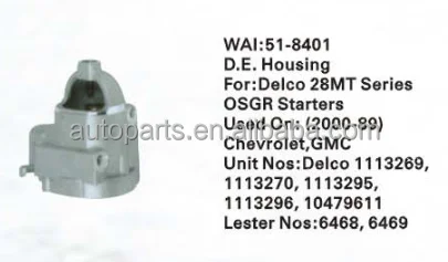 Starter parts - D.E. starter Housing - delco 28MT PG260 Series -51-8401/51-237/51-242/51-245/51-246/51-253