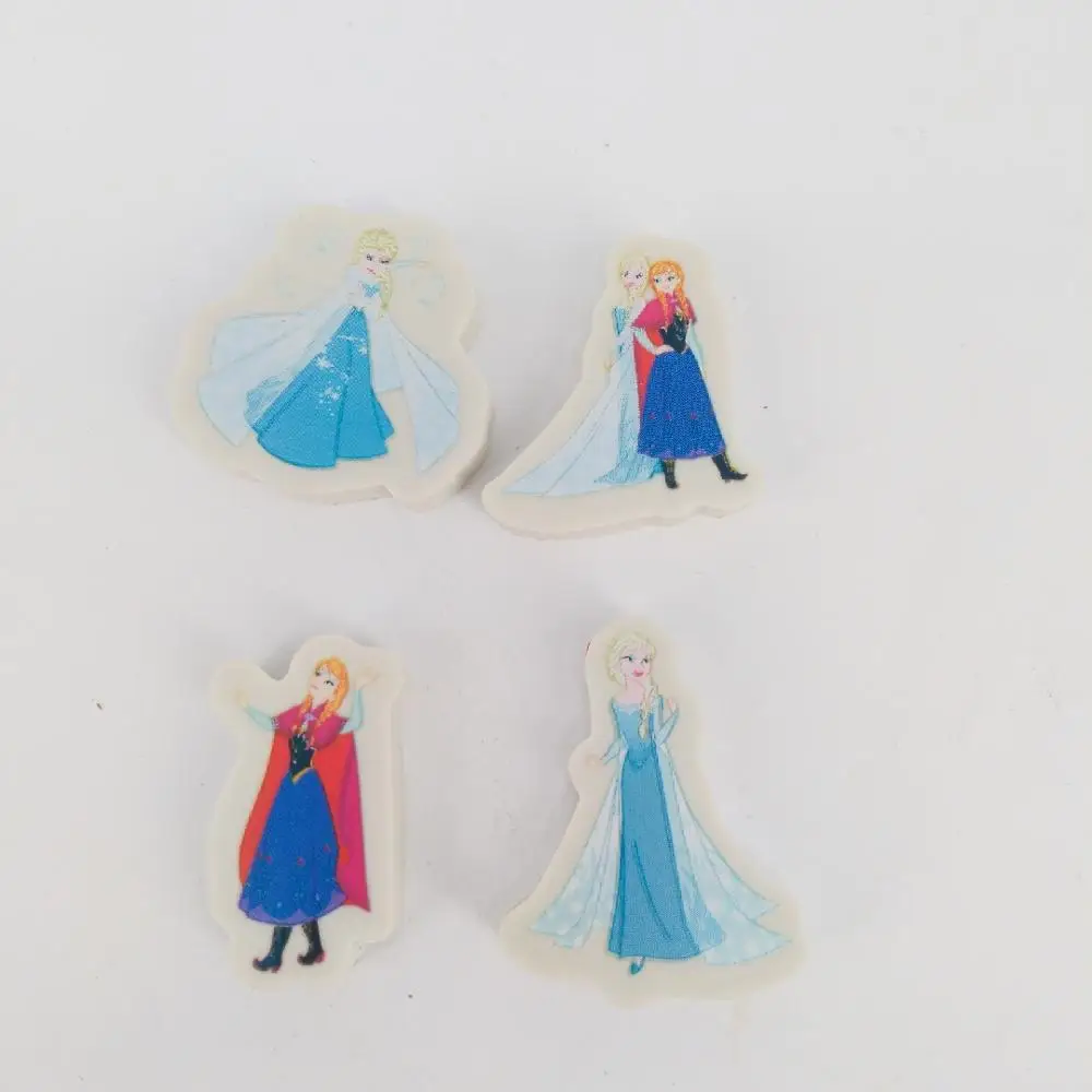 2023 hot sell wholesale hot sale cartoon shape snowman  flat  rubber eraser