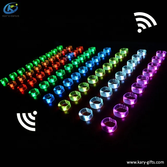 Concert Wedding OEM DMX512 Control Programmable Led Bracelet Wristband