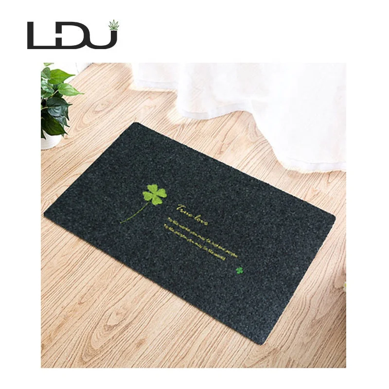 Embroidery entrance door mat or stair mat with non-slip backing, Easy To Clean, Washable, Reusable