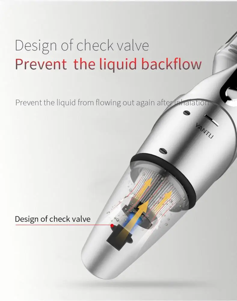 YANTU E05 silver high powered wired 3 in 1 car tire inflator vacuum car cleaner