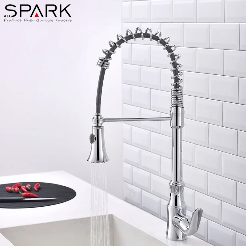 Kaiping spring loaded kitchen mixer faucet