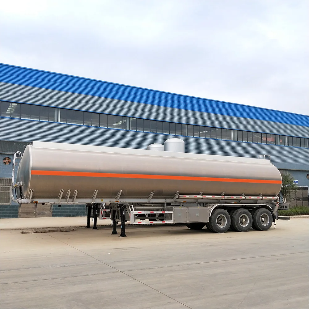 3 Axle custom design capacity liquid transport tank semi fuel tanker trailer