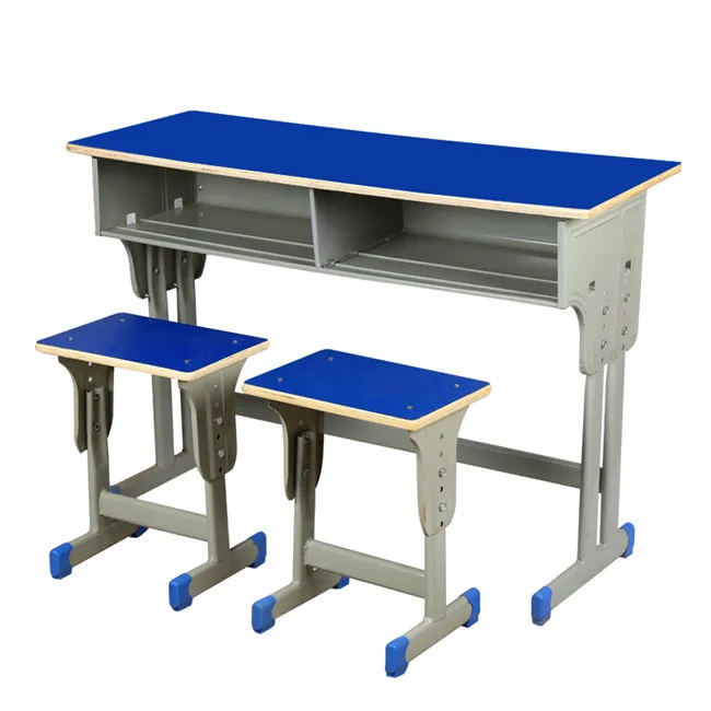 Factory price two seats modern school desk and chair