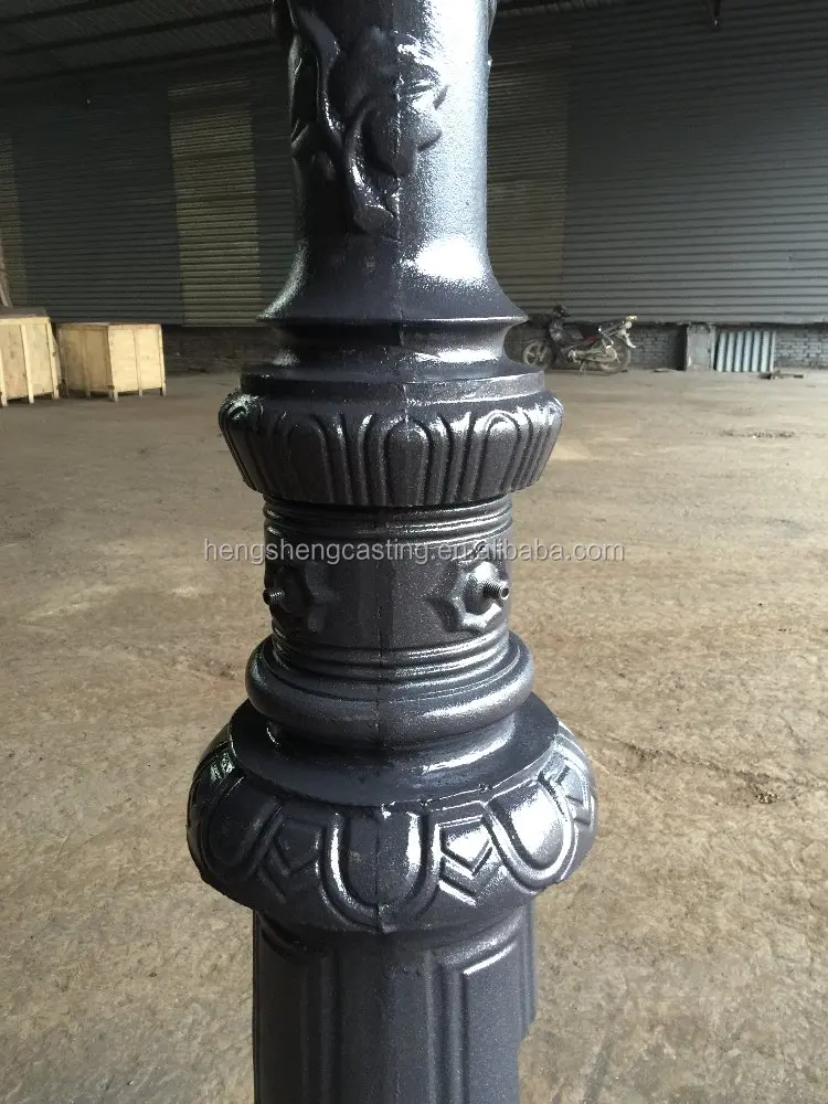 Alibaba Trade Assurance Cast Iron Lighting Column Decorative Lighting Pole