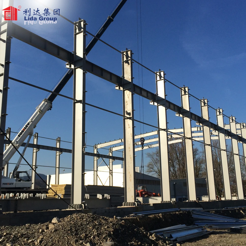 Китай, предварительно обработанная стальная конструкция, складское здание, Многоэтажный свет, горячеоцинкованный