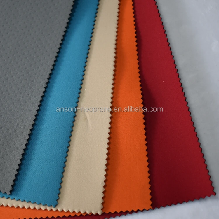 Soft neoprene rubber material laminated polyester fabric