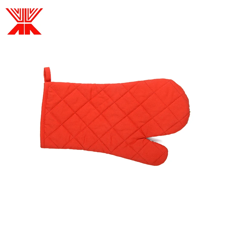 Custom design 100% cotton printed oven glove / oven mitt