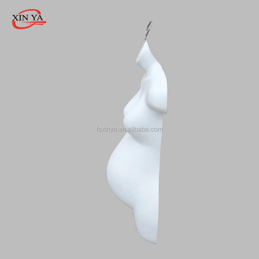 Cheap Plastic Mannequin Pregnant Woman Plastic Hanging Form /Mannquin With Hook(981-White)