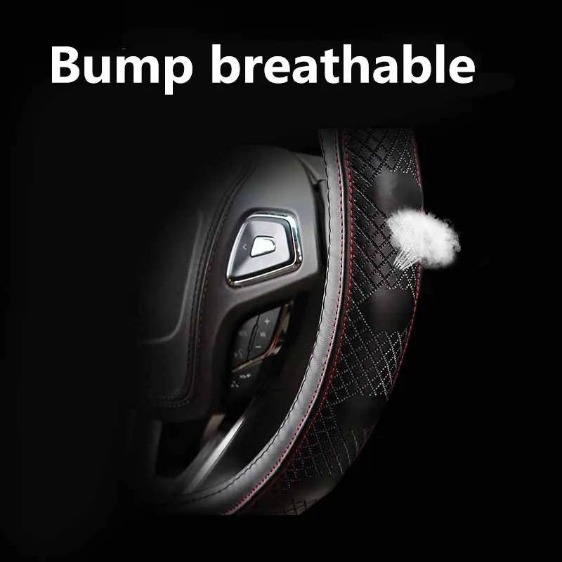 
Genuine Leather Customize Car Steering Wheel Cover For Auto Interior Accessories 