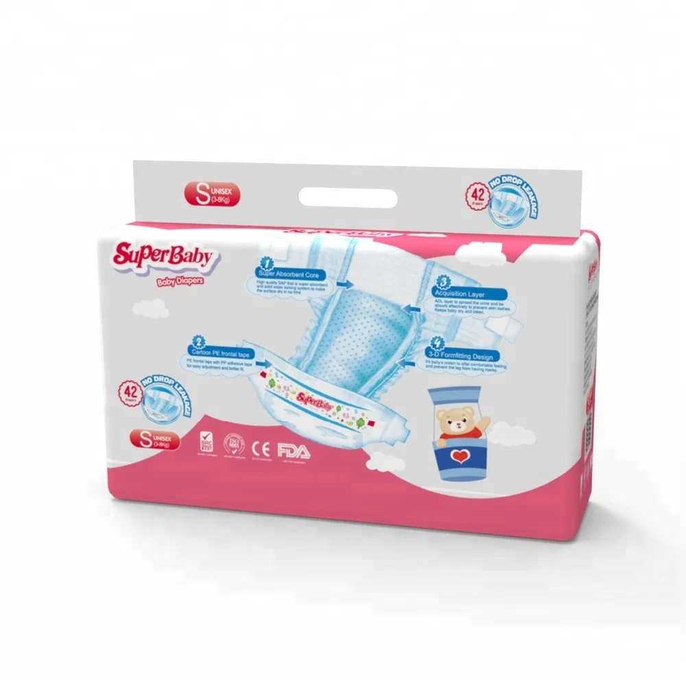 Superbaby High quality kids disposable baby diapers newborn cloth diapers for supermarket rabbits