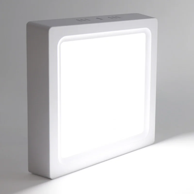 Keou new design Pure while Surface SMD Small 12watt square ceiling  led panel light 12w