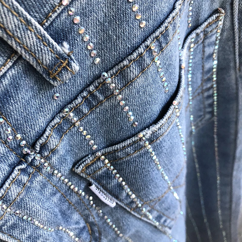 Hotfix strass AB crystal sheet for jean pocket trousers