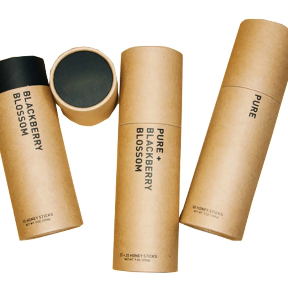 Custom Made Brown Kraft Paper Core Tube Packaging