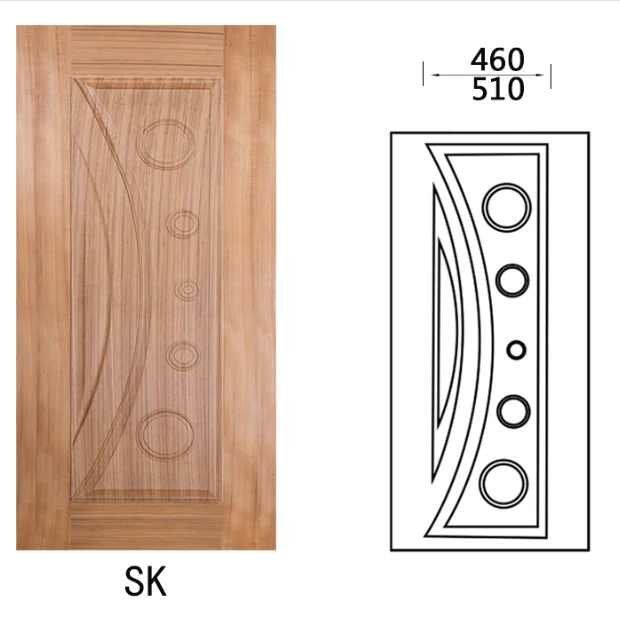 
new design melamine HDF moulded Skin Door 
