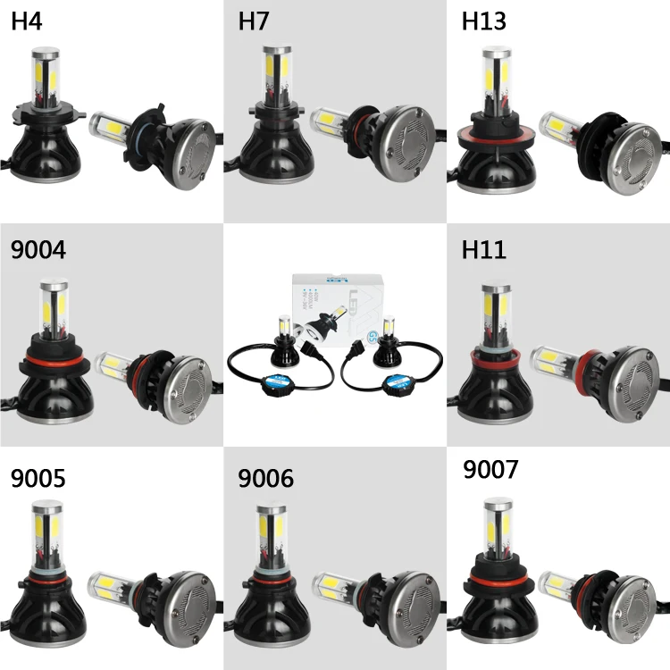 2017 good led car lamp 9005 h1 h3 h4 h7 h11 h13 low high beam led headlights for car 4800lm