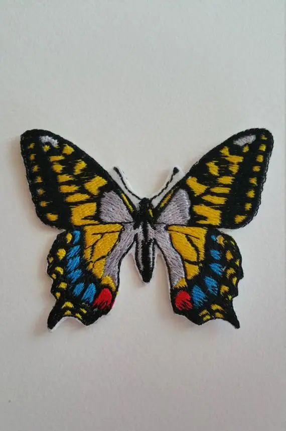 popular beautiful butterfly design  iron on embroidery patch