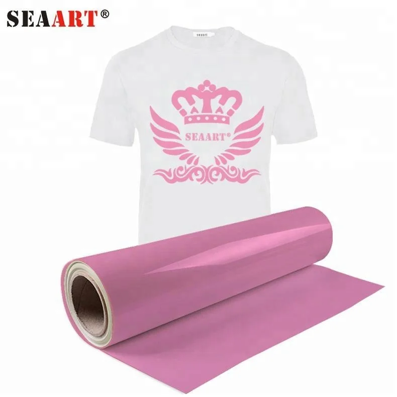 Fluorescent Neon Pink PVC Wholesale Heat Transfer Vinyl