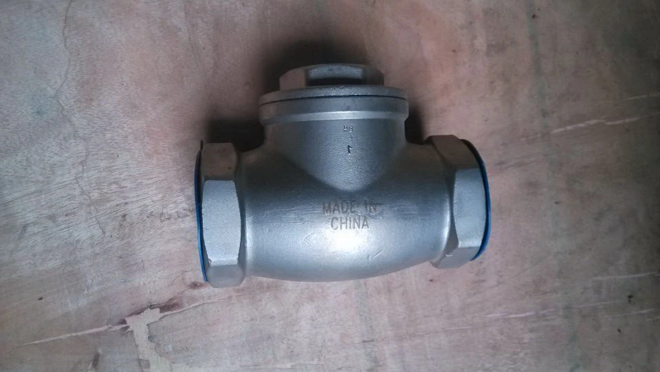 CF8/CF8M SS Threaded Cast Swing Check Valve 1 Piece 200 WOG Full Port