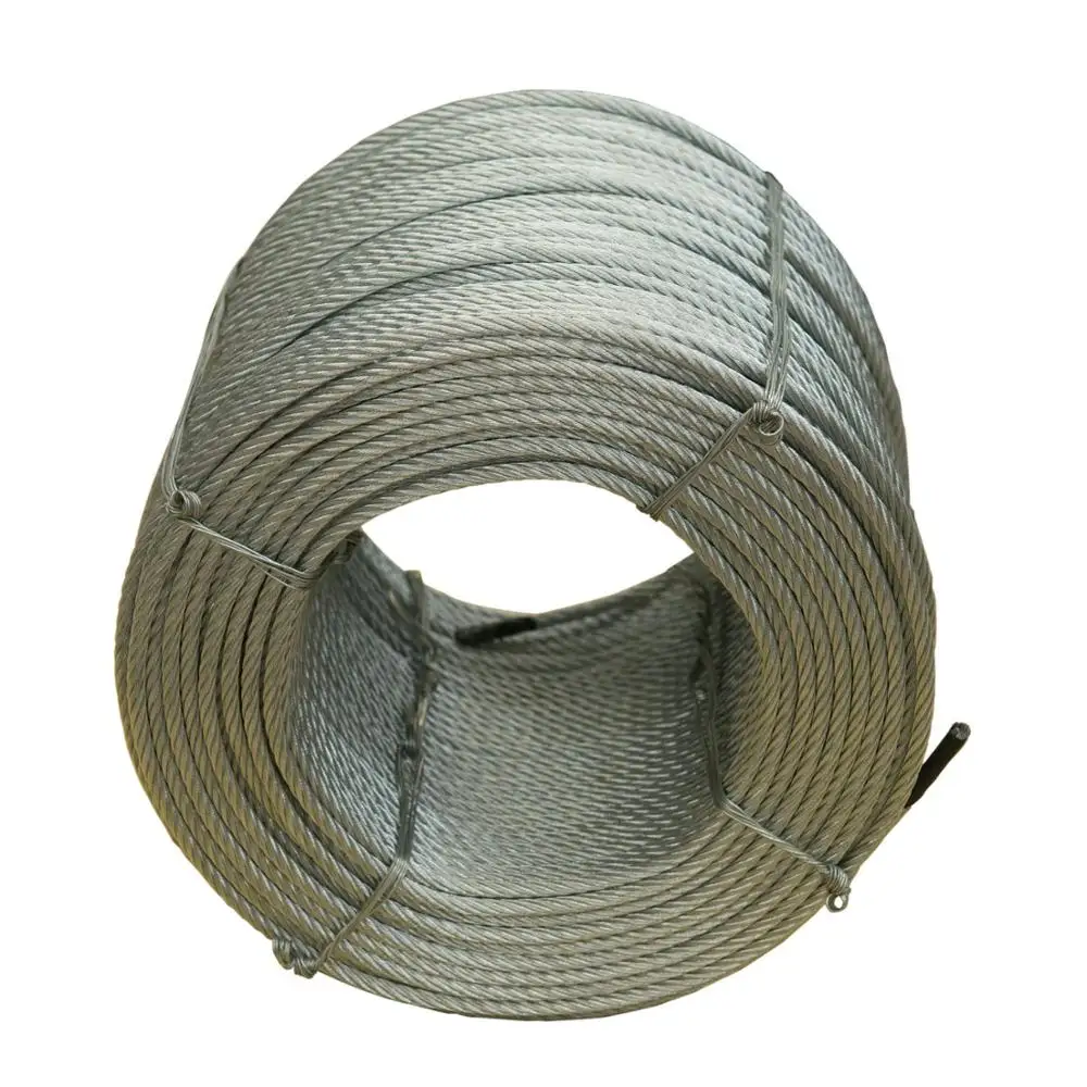 0.25,20-30g cable Hot dipped galvanized steel wire rope for Korea(manufacturer)