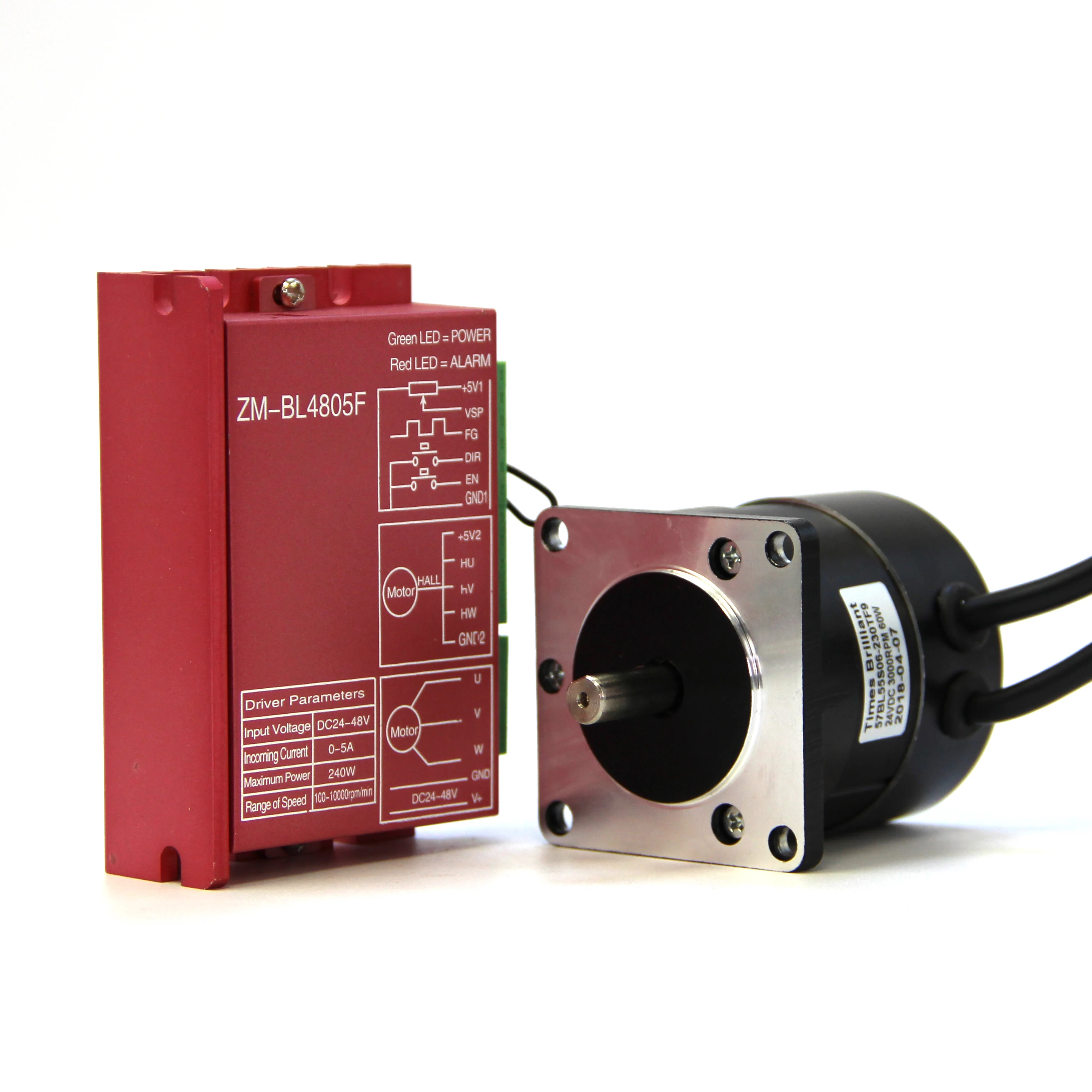 
low noise 60W 24V dc brushless fan motor 24v 3000rpm high speed BLDC motor controller kit for Fuel pump 