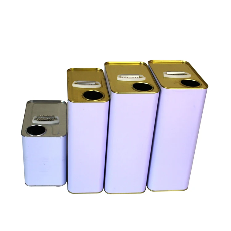 1 галлон 4 литра квадратный прямоугольный металлический жестяной контейнер