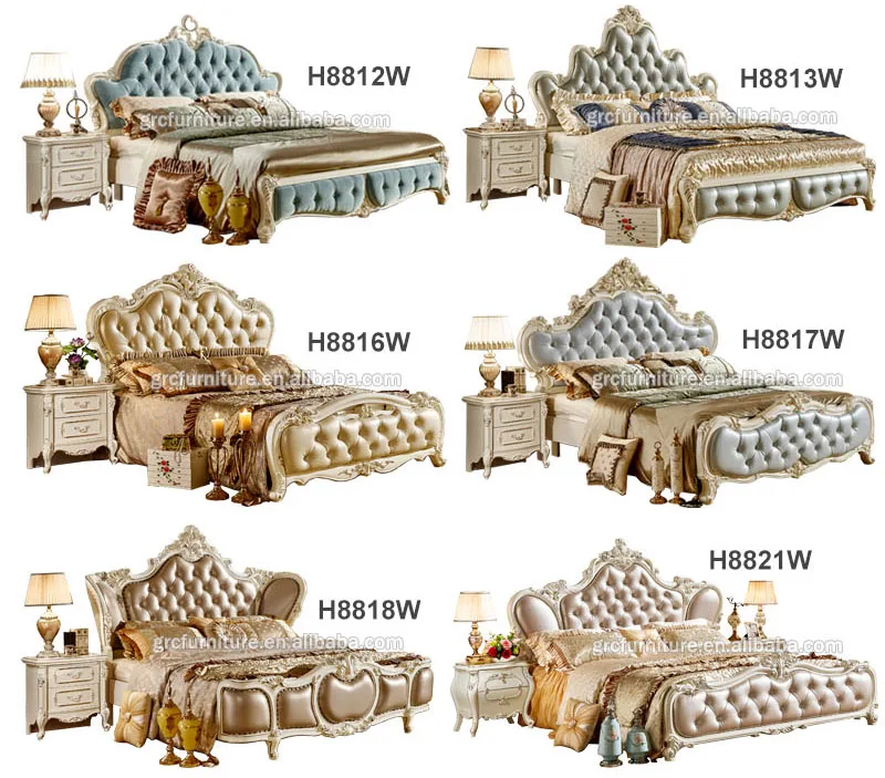 H8816W luxury chiniot furniture king bed set comforter sets